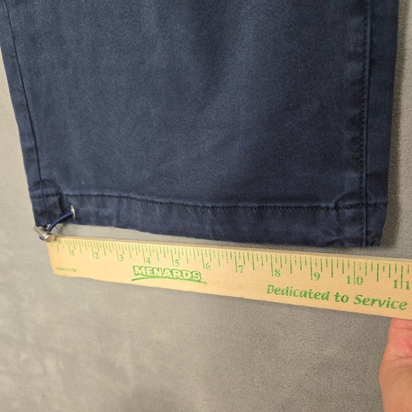 Paige Reid High Rise Jogger pant women 32 Vintage Navy Seascape wide leg NWT - Picture 8 of 10